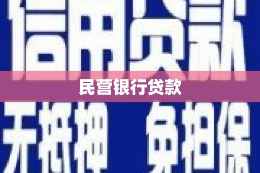 容县民营银行贷款
