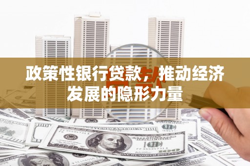 容县政策性银行贷款，推动经济发展的隐形力量