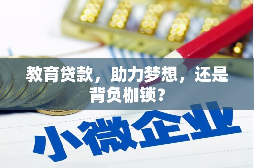 容县教育贷款，助力梦想，还是背负枷锁？