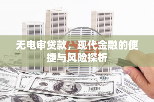 容县无电审贷款，现代金融的便捷与风险探析