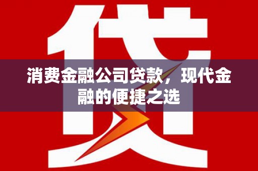 容县消费金融公司贷款，现代金融的便捷之选