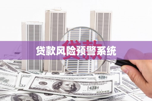 容县贷款风险预警系统