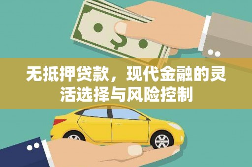 容县无抵押贷款，现代金融的灵活选择与风险控制