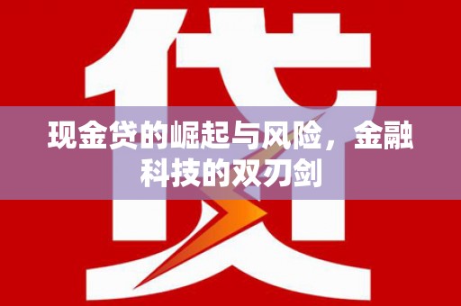 容县现金贷的崛起与风险，金融科技的双刃剑