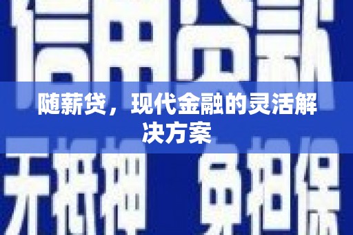 容县随薪贷，现代金融的灵活解决方案