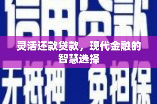容县灵活还款贷款，现代金融的智慧选择