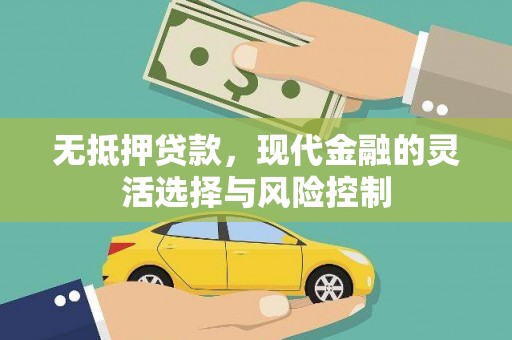 容县无抵押贷款，现代金融的灵活选择与风险控制