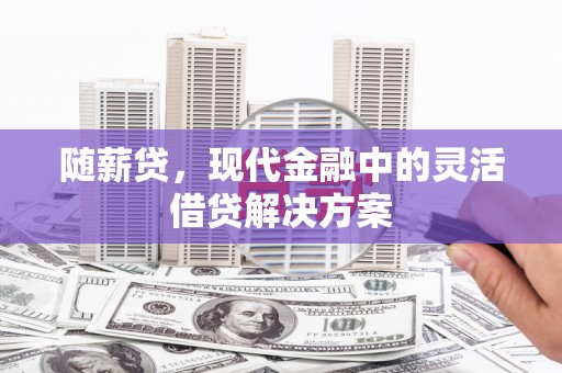 容县随薪贷，现代金融中的灵活借贷解决方案