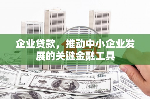 容县企业贷款，推动中小企业发展的关键金融工具