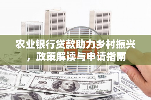 容县农业银行贷款助力乡村振兴，政策解读与申请指南
