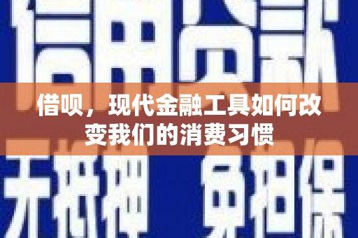 容县借呗，现代金融工具如何改变我们的消费习惯