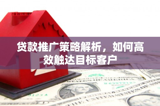 容县贷款推广策略解析，如何高效触达目标客户