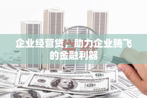 容县企业经营贷，助力企业腾飞的金融利器