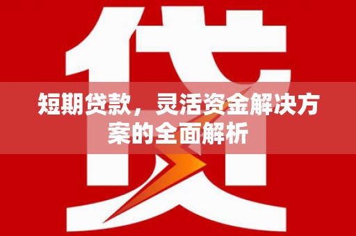 容县短期贷款，灵活资金解决方案的全面解析