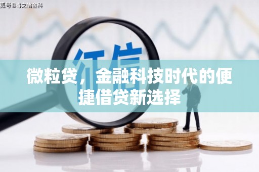 容县微粒贷，金融科技时代的便捷借贷新选择