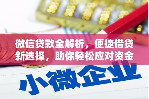 容县微信贷款全解析，便捷借贷新选择，助你轻松应对资金需求